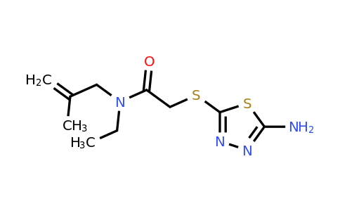 938691-56-6 | 2-((5-Amino-1,3,4-thiadiazol-2-yl)thio)-N-ethyl-N-(2-methylallyl)acetamide