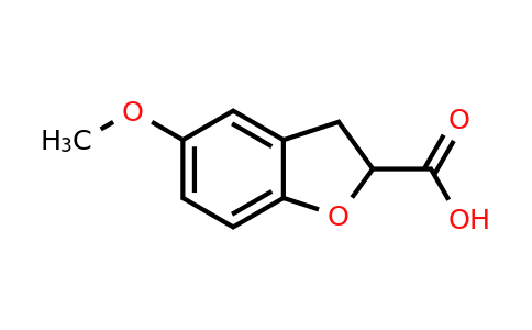 93885-41-7 | 5-Methoxy-2,3-dihydro-1-benzofuran-2-carboxylic acid