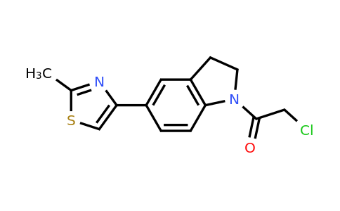 940271-56-7 | 2-Chloro-1-[5-(2-methyl-1,3-thiazol-4-yl)-2,3-dihydro-1h-indol-1-yl]ethan-1-one