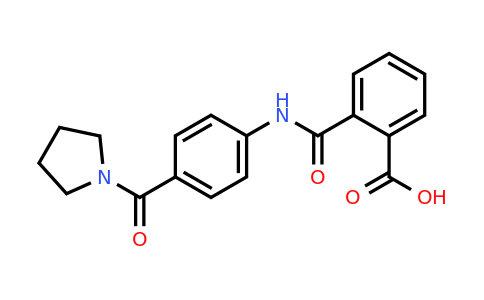 2-((4-(Pyrrolidine-1-carbonyl)phenyl)carbamoyl)benzoic acid