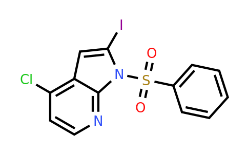 940948-30-1 | 1-Benzenesulfonyl-4-chloro-2-iodo-7-azaindole
