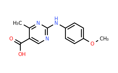 941236-34-6 | 2-((4-Methoxyphenyl)amino)-4-methylpyrimidine-5-carboxylic acid