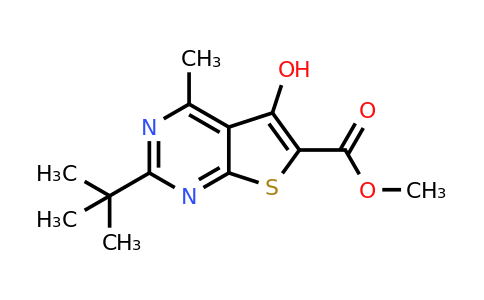 941378-53-6 | Methyl 2-(tert-butyl)-5-hydroxy-4-methylthieno[2,3-d]pyrimidine-6-carboxylate