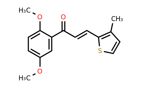 941717-91-5 | (2E)-1-(2,5-Dimethoxyphenyl)-3-(3-methylthiophen-2-yl)prop-2-en-1-one