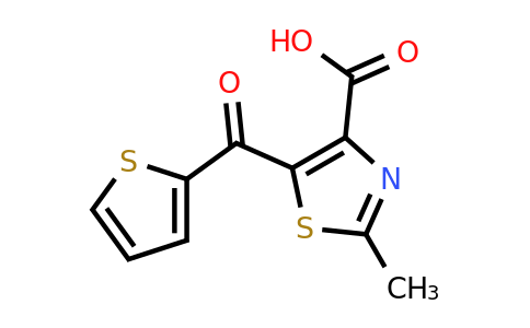 941868-42-4 | 2-Methyl-5-(2-thienylcarbonyl)-1,3-thiazole-4-carboxylic acid
