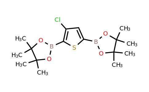 942070-14-6 | 2,2'-(3-Chlorothiophene-2,5-diyl)bis(4,4,5,5-tetramethyl-1,3,2-dioxaborolane)