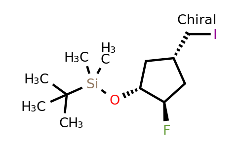942143-86-4 | tert-butyl-[rel-(1R,2R,4S)-2-fluoro-4-(iodomethyl)cyclopentoxy]-dimethyl-silane
