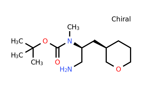 942145-27-9 | tert-Butyl ((S)-1-amino-3-((R)-tetrahydro-2H-pyran-3-yl)propan-2-yl)(methyl)carbamate