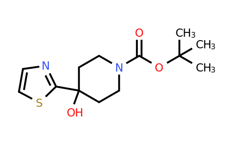 942185-02-6 | 4-Hydroxy-4-(thiazol-2-yl)piperidine-1-carboxylic acid tert-butyl ester