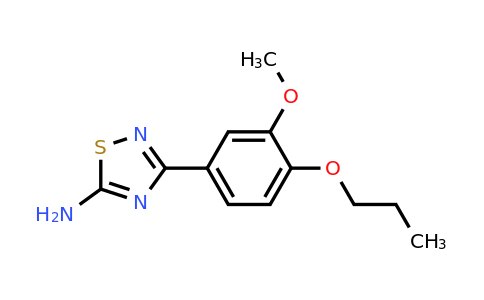 942892-36-6 | 3-(3-Methoxy-4-propoxyphenyl)-1,2,4-thiadiazol-5-amine