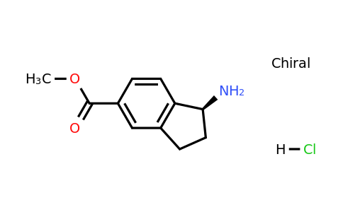 Methyl (S)-1-amino-2,3-dihydro-1H-indene-5-carboxylate hydrochloride