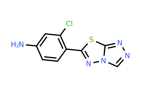 945314-62-5 | 4-([1,2,4]Triazolo[3,4-b][1,3,4]thiadiazol-6-yl)-3-chloroaniline