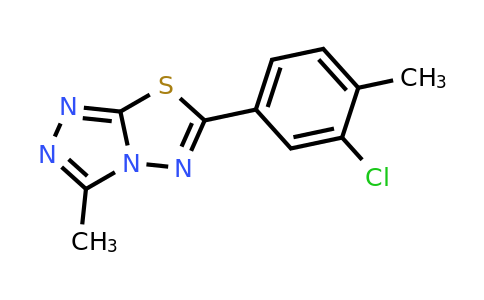 945317-16-8 | 6-(3-Chloro-4-methylphenyl)-3-methyl-[1,2,4]triazolo[3,4-b][1,3,4]thiadiazole
