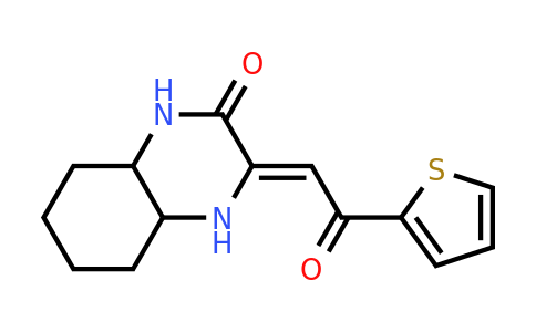 946384-05-0 | (3Z)-3-[2-Oxo-2-(thiophen-2-yl)ethylidene]-decahydroquinoxalin-2-one