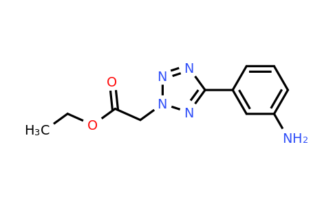 946817-51-2 | Ethyl 2-(5-(3-aminophenyl)-2H-tetrazol-2-yl)acetate