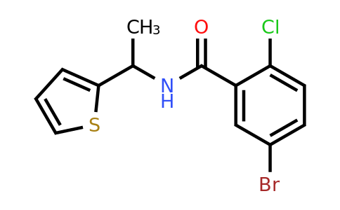 949745-59-9 | 5-Bromo-2-chloro-N-(1-(thiophen-2-yl)ethyl)benzamide