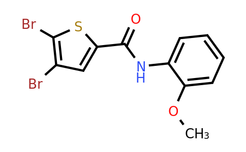 949984-28-5 | 4,5-Dibromo-N-(2-methoxyphenyl)thiophene-2-carboxamide