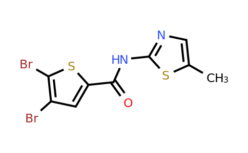 950052-27-4 | 4,5-Dibromo-N-(5-methylthiazol-2-yl)thiophene-2-carboxamide