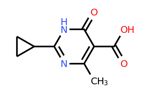 950148-98-8 | 2-Cyclopropyl-4-methyl-6-oxo-1,6-dihydropyrimidine-5-carboxylic acid