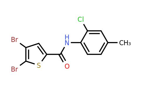 950154-47-9 | 4,5-Dibromo-N-(2-chloro-4-methylphenyl)thiophene-2-carboxamide