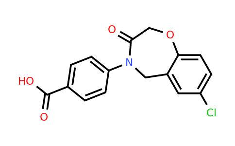 950266-82-7 | 4-(7-Chloro-3-oxo-2,3-dihydrobenzo[f][1,4]oxazepin-4(5H)-yl)benzoic acid