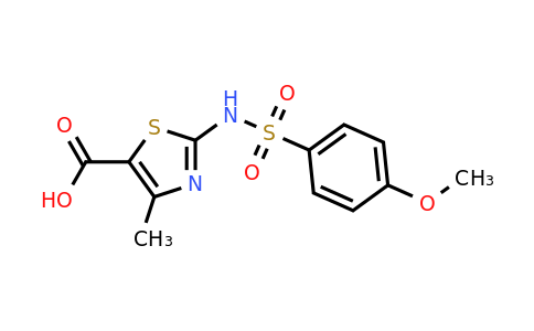 951921-91-8 | 2-((4-Methoxyphenyl)sulfonamido)-4-methylthiazole-5-carboxylic acid