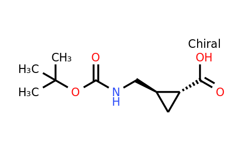 952708-48-4 | rel-(1R,2R)-2-[[[(1,1-Dimethylethoxy)carbonyl]amino]methyl]cyclopropanecarboxylic acid