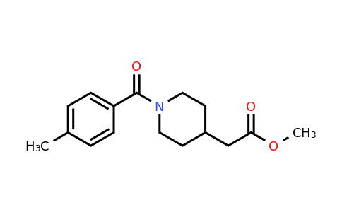 Methyl 2-(1-(4-methylbenzoyl)piperidin-4-yl)acetate