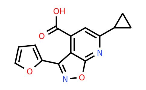 953735-59-6 | 6-Cyclopropyl-3-(furan-2-yl)-[1,2]oxazolo[5,4-b]pyridine-4-carboxylic acid