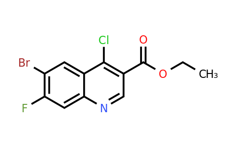 953803-84-4 | Ethyl 6-bromo-4-chloro-7-fluoroquinoline-3-carboxylate