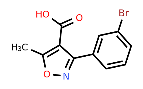 954230-35-4 | 3-(3-Bromophenyl)-5-methyl-1,2-oxazole-4-carboxylic acid
