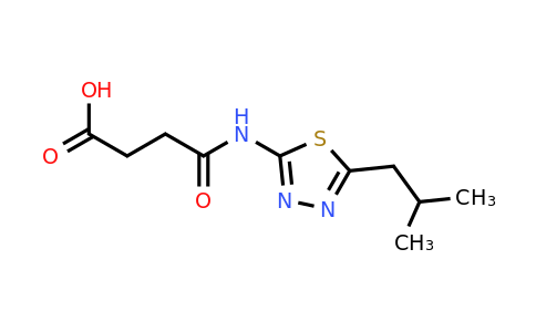 95454-17-4 | 3-{[5-(2-methylpropyl)-1,3,4-thiadiazol-2-yl]carbamoyl}propanoic acid