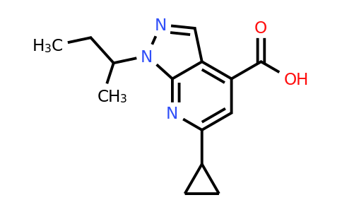 954578-37-1 | 1-(Butan-2-yl)-6-cyclopropyl-1h-pyrazolo[3,4-b]pyridine-4-carboxylic acid