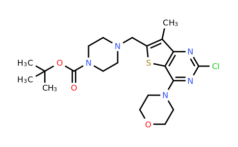 956034-69-8 | tert-Butyl 4-((2-chloro-7-methyl-4-morpholinothieno[3,2-d]pyrimidin-6-yl)methyl)piperazine-1-carboxylate