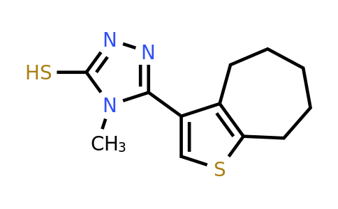 956576-83-3 | 4-Methyl-5-(5,6,7,8-tetrahydro-4H-cyclohepta[b]thiophen-3-yl)-4H-1,2,4-triazole-3-thiol