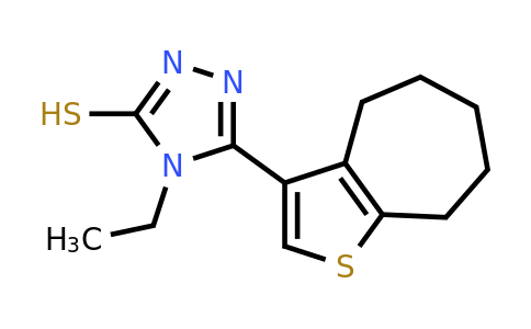 956576-84-4 | 4-Ethyl-5-(5,6,7,8-tetrahydro-4H-cyclohepta[b]thiophen-3-yl)-4H-1,2,4-triazole-3-thiol