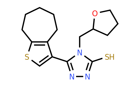 956576-86-6 | 5-(5,6,7,8-Tetrahydro-4H-cyclohepta[b]thiophen-3-yl)-4-((tetrahydrofuran-2-yl)methyl)-4H-1,2,4-triazole-3-thiol