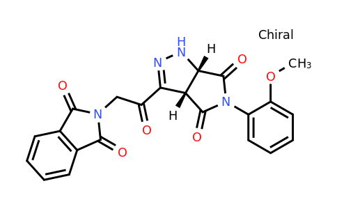 956934-85-3 | 2-(2-((3aS,6aS)-5-(2-Methoxyphenyl)-4,6-dioxo-1,3a,4,5,6,6a-hexahydropyrrolo[3,4-c]pyrazol-3-yl)-2-oxoethyl)isoindoline-1,3-dione