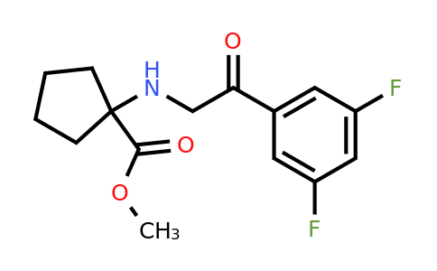 957121-88-9 | Methyl 1-((2-(3,5-difluorophenyl)-2-oxoethyl)amino)cyclopentanecarboxylate