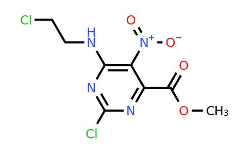 98546-07-7 | Methyl 2-chloro-6-((2-chloroethyl)amino)-5-nitropyrimidine-4-carboxylate