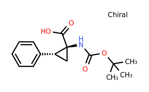99200-89-2 | Rac-(1r,2s)-1-{[(tert-butoxy)carbonyl]amino}-2-phenylcyclopropane-1-carboxylic acid, cis