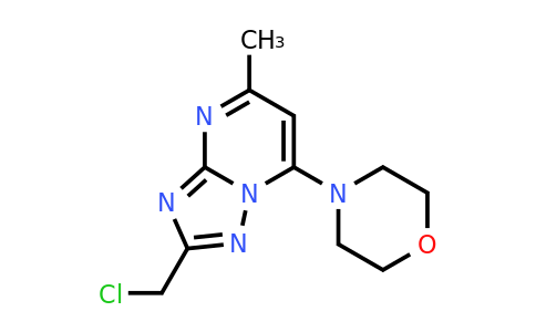 99839-96-0 | 4-[2-(chloromethyl)-5-methyl-[1,2,4]triazolo[1,5-a]pyrimidin-7-yl]morpholine