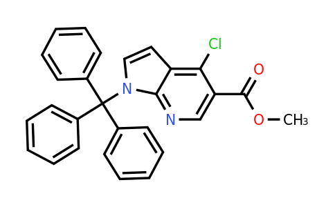 Methyl 4-chloro-1-trityl-1H-pyrrolo[2,3-b]pyridine-5-carboxylate